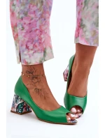 Kůže Boty S Ozdobným Lewski Shoes Zelené model 21626631 - Boto