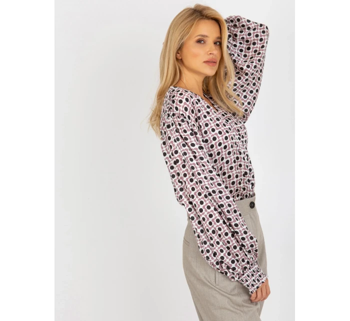 Dámska košeľa LK KS 509017.64 tmavo ružová - FPrice