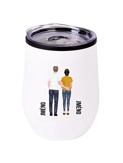 Personalizovaný termohrnček „BOWL“ s párom