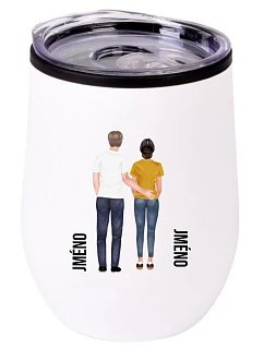 Personalizovaný termohrnček „BOWL“ s párom