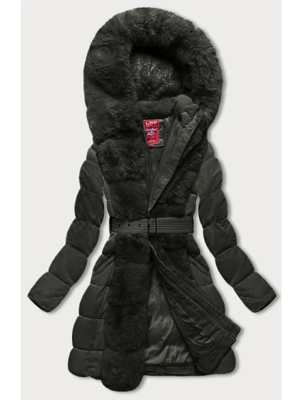 Dámska zimná bunda s kožušinou Army (2M-008)