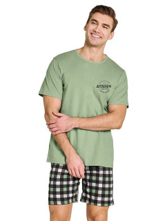 Pánske pyžamo Carter green s nápisom