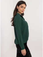 Košeľa DHJ KS 15260.96 tmavozelená