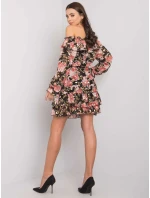 Šaty DHJ SK  černá a růžová model 16300525 - FPrice