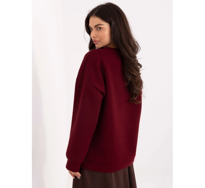 Bluza MI BL  bordowy model 21749868 - FPrice