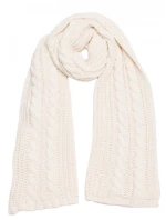 M898 Pletená šatka - ecru M898 Pletená šatka - ecru
