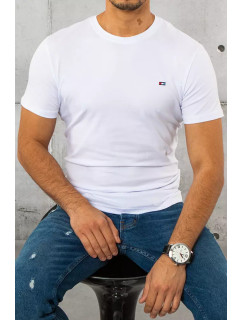 Biele pánske tričko Dstreet RX4561