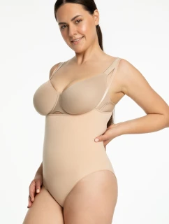 Dámske body 419 Seamless Open Beige - Julimex