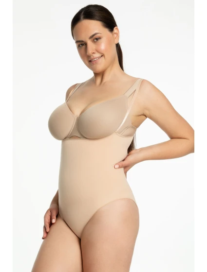 Dámske body 419 Seamless Open Beige - Julimex