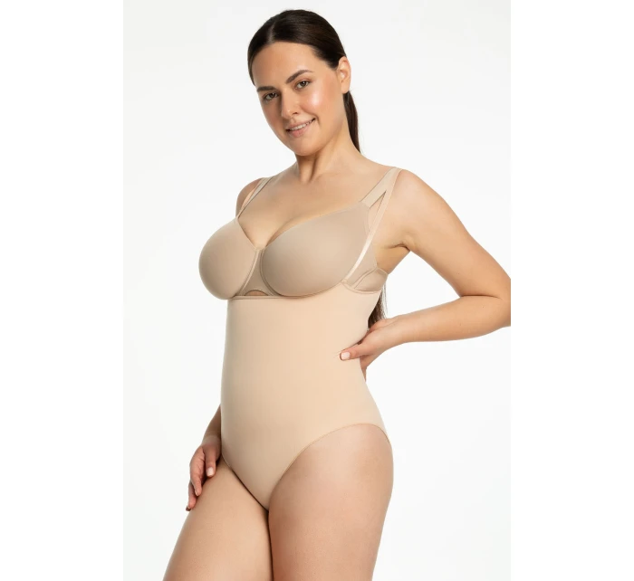 Dámske body 419 Seamless Open Beige - Julimex