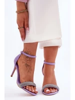 Sandále na podpätku model 181047 Step in style