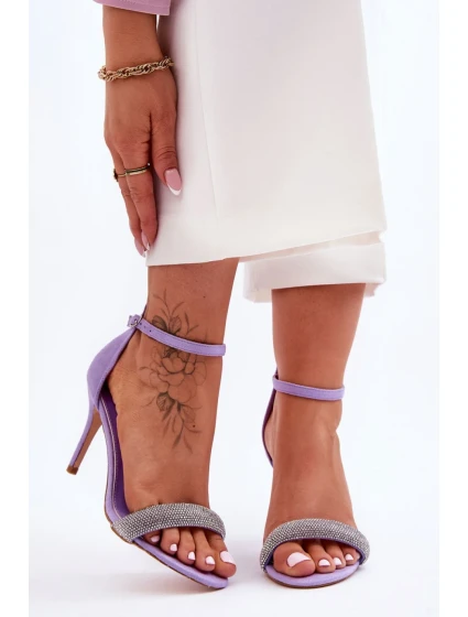 Sandále na podpätku model 181047 Step in style