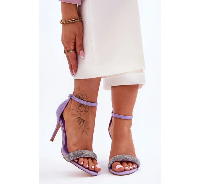 Sandále na podpätku model 181047 Step in style