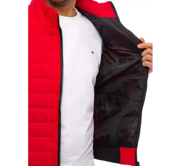 Pánská prošívaná červená vesta Dstreet model 21964311 - FashionStreet