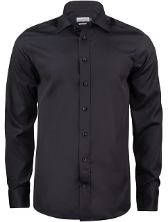 J.Harvest & Frost 01 Regular Men Nežehlivá košile s dlouhým rukávem black model 22454082