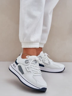 Buty Sportowe Sneakersy Damskie Big Star NN274A103 HI-POLY SYSTEM Biało-Granatowe