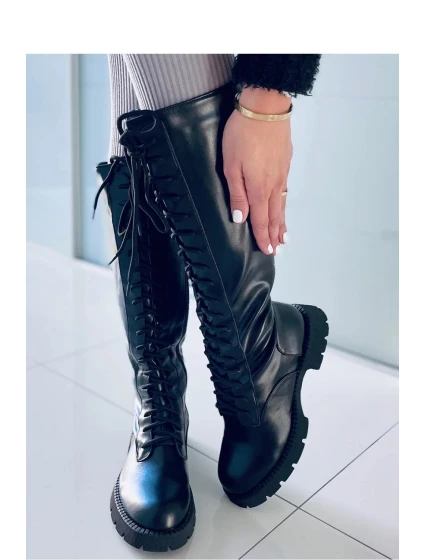 Dámské kozačky v jezdeckém  Shoes model 18257761 - IDEAL SHOES