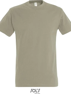 Tričko SOL'S Imperial z hustej bavlny 25.1500, khaki