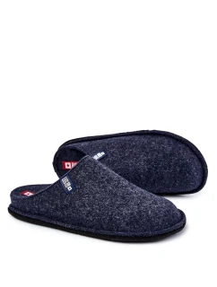 Klasyczne Męskie Papcie Big Star KK176004 Granatowe