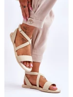 Kožené kotníkové sandály Big Star model 21618066 Béžová - Big Star Shoes