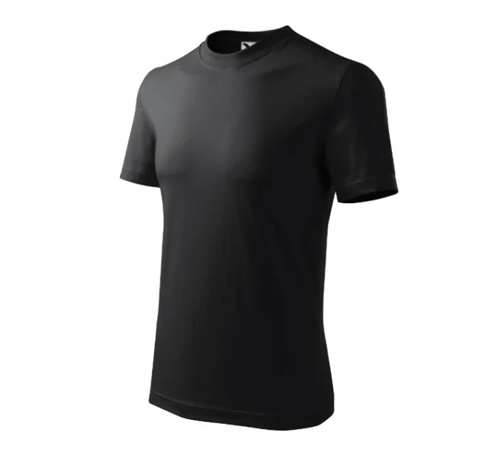 Ťažké unisex tričko ebony gray