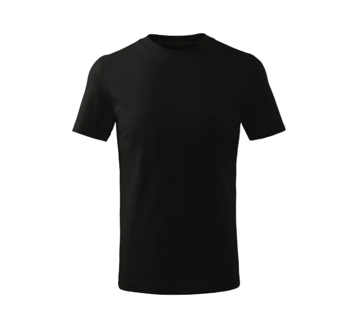 Základné voľné tričko pre deti čierne