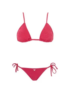 Dámske dvojdielne plavky 262616 4R323 01975 Raspberry - Emporio Armani
