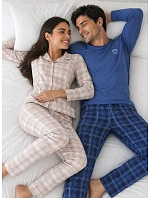 Pyžamo Cornette 482/489 Giorgia, dĺžka rukávov S–2XL, zapínacie Pyžamo Cornette 482/489 Giorgia, dĺžka rukávov S–2XL, zapínacie