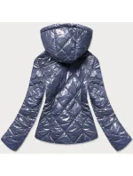 modrá lesklá dámská bunda model 15826828 - S'WEST
