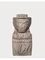 Dámska perová vesta s kapucňou Goodlookin, béžová (B8600/B6106-12) Dámska perová vesta s kapucňou Goodlookin, béžová (B8600/B6106-12)