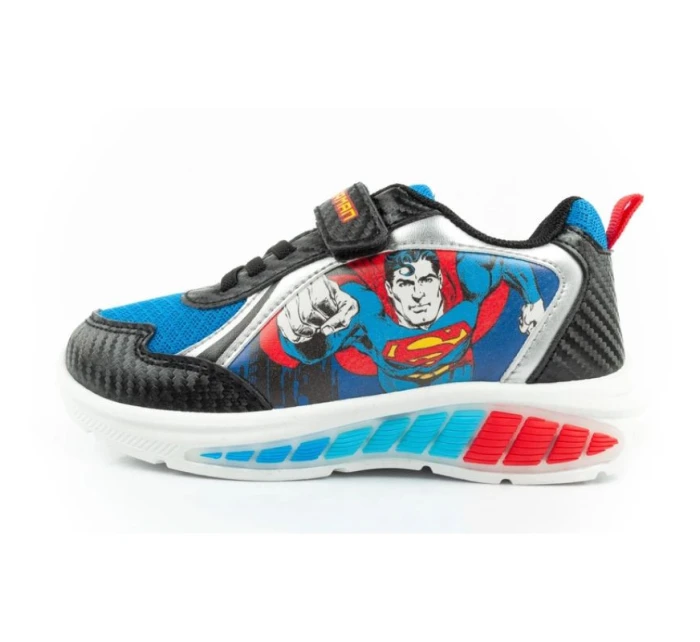 Leomil Detská športová obuv Tenisky pre chlapcov Superman LED