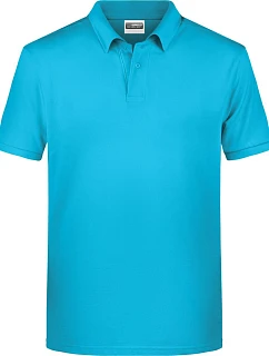 Daiber 8010 Pánske polo tričko z bio bavlny 02.8010 tyrkysové