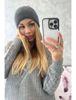 Tenký uzávěr Oliwia model 18750359 grafit - K-Fashion