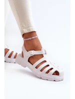Dámské pěnové sandály bílé model 21654487 - Boto