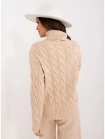 Sweter AT SW model 20459125 beżowy - FPrice Sweter AT SW model 20459125 beżowy - FPrice