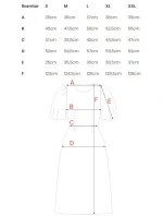 model 20966259 Šaty s puff rukávy korálová barva - STYLOVE