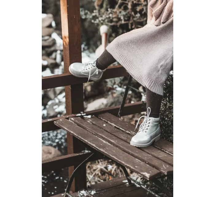 Dětské Boty Se Zipem stříbrné Dexter