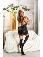 Dámske trblietavé podkolienky SH105 black - In-Stylefashion