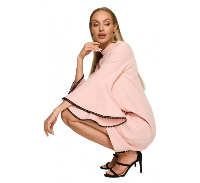 Dámske šaty M698 Powder pink - MOE