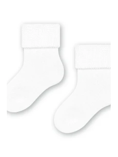 DETSKÉ FROTÉ PONOŽKY 156 BIELE 14-16