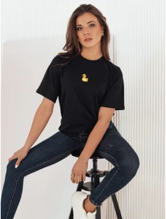Dámské tričko s nášivkou MIA ROSE černé Dstreet model 21969915 - FashionStreet