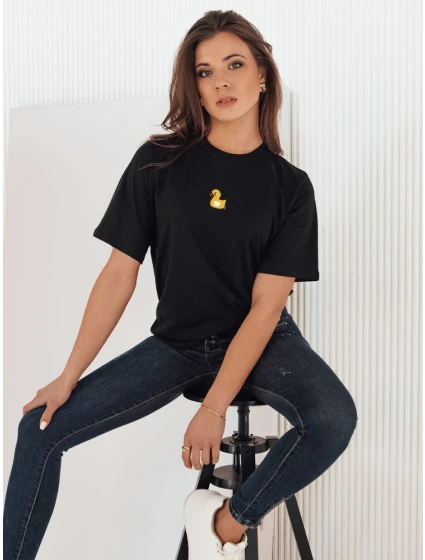 Dámské tričko s nášivkou MIA ROSE černé Dstreet model 21969915 - FashionStreet