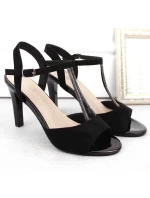 Černé semišové sandály W model 19907355 - SERGIO LEONE