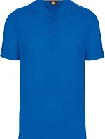WK WK 274 Pánske pracovné polo z hrubej bavlny 20.W274 svetlo kráľovská modrá