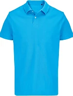 SOL'S Pacific Unisex piqué polo z hrubej bavlny 25.4439 aqua