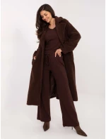 Spodnie SM SP model 21771786 ciemny brązowy - FPrice