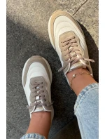 Dámske semišové tenisky na platforme Big Star HI-POLY SYSTEM - béžové Dámske semišové tenisky na platforme Big Star HI-POLY SYSTEM - béžové