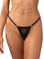 Dámske sexy tangá Violami Sexy black - Obsessive