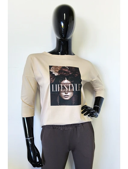 model 21483830 BLOUSE - OFF PINK model 21483830 BLOUSE - OFF PINK