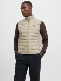 Jack&Jones pánska vesta bez rukávov JJEBRADLEY LIGHT BODYWARMER COLLAR NOO 12280973 CROCKERY